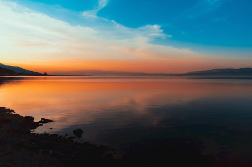 Безкоштовне стокове фото на тему «Захід сонця, мальовничий, озеро» стокове фото