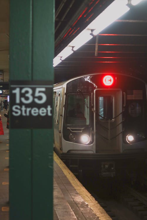 A Subway Train on the Station