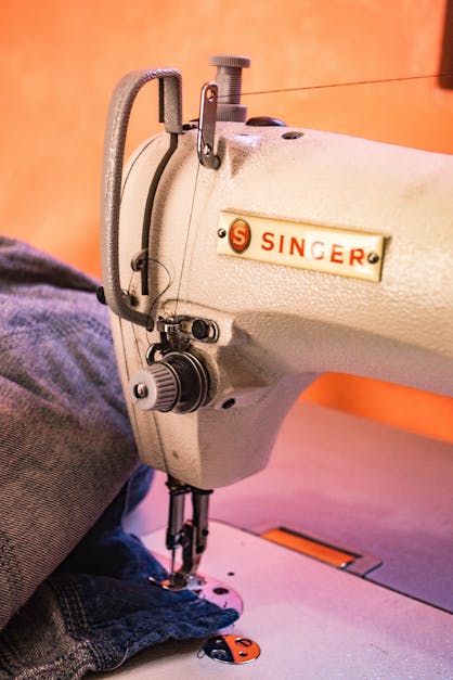 How to sew knee patches on jeans