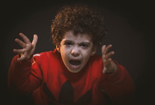 Niño Con Sudadera Adidas Roja