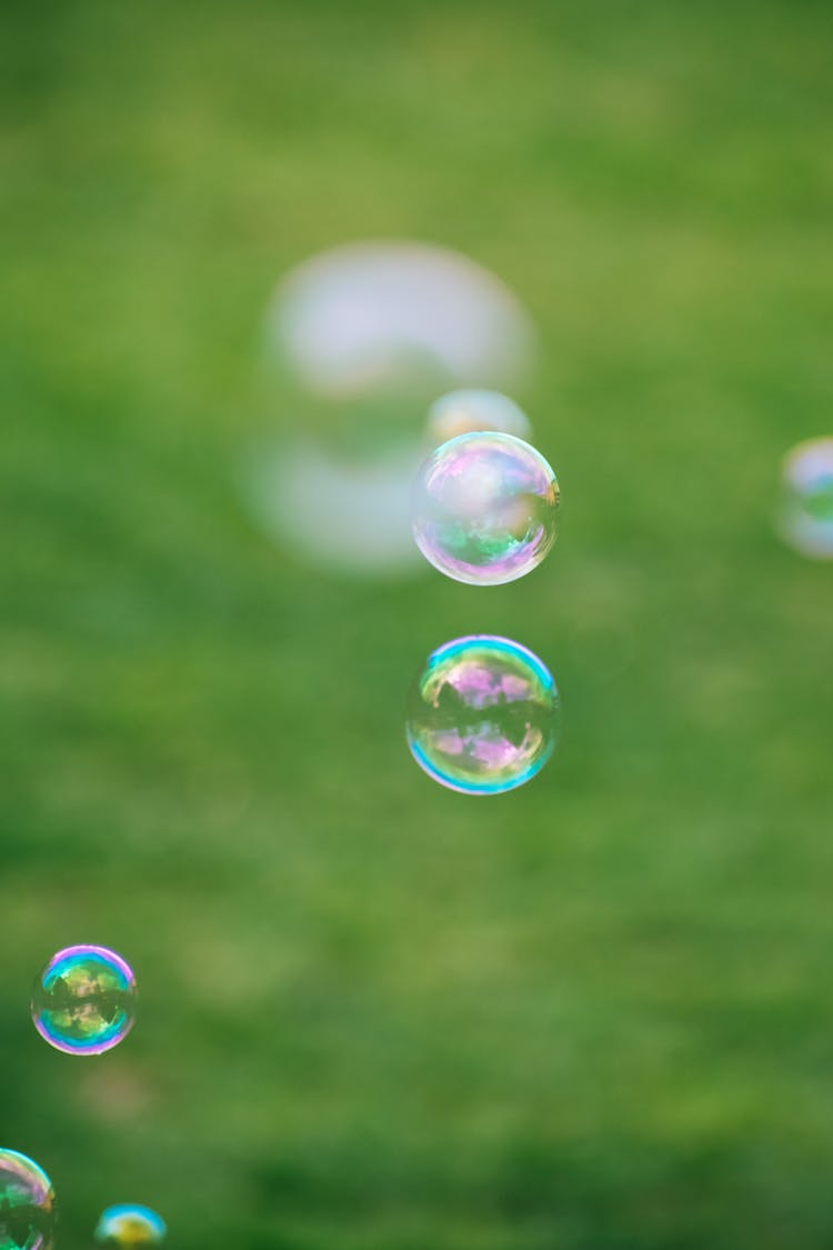 Close-Up Photo Of Floating Bubbles