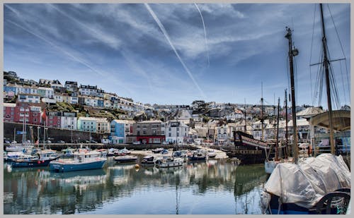 Free stock photo of boats, brixham, golden hind