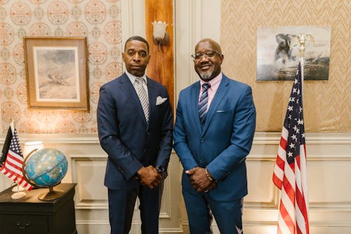 Gratis stockfoto met advocaat, afro-amerikaanse mannen, amerikaanse vlag