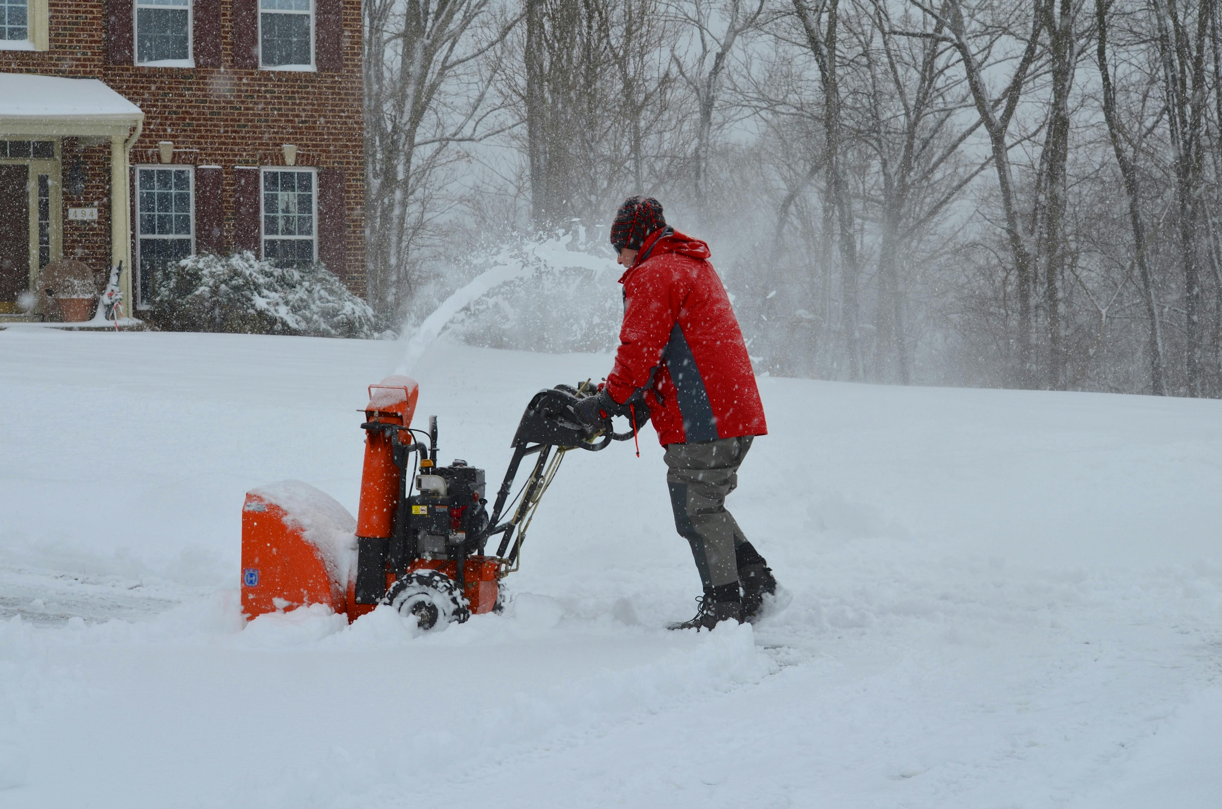 Free stock photo of cold, snow, snow blower