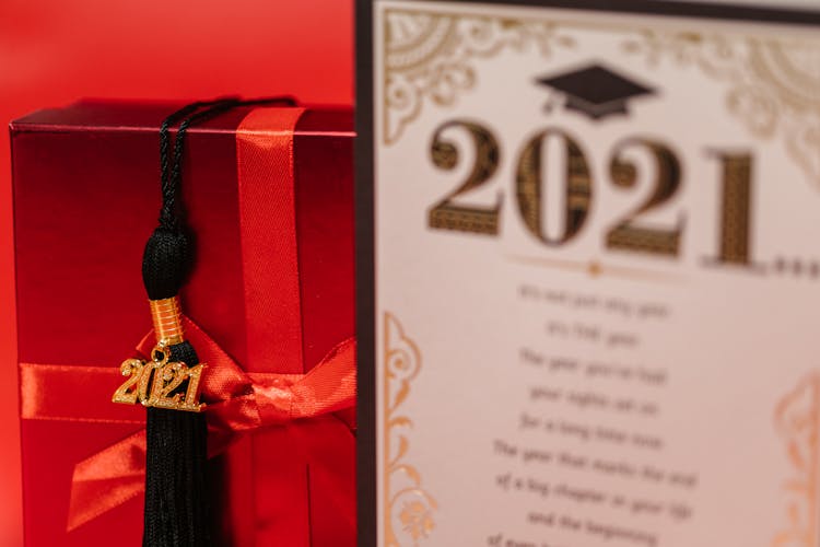 Close-up Of A Graduation Present