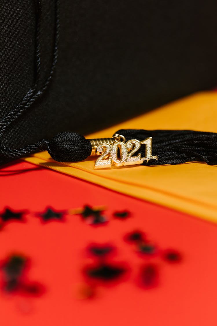 A 2021 Tassel On A Square Academic Cap