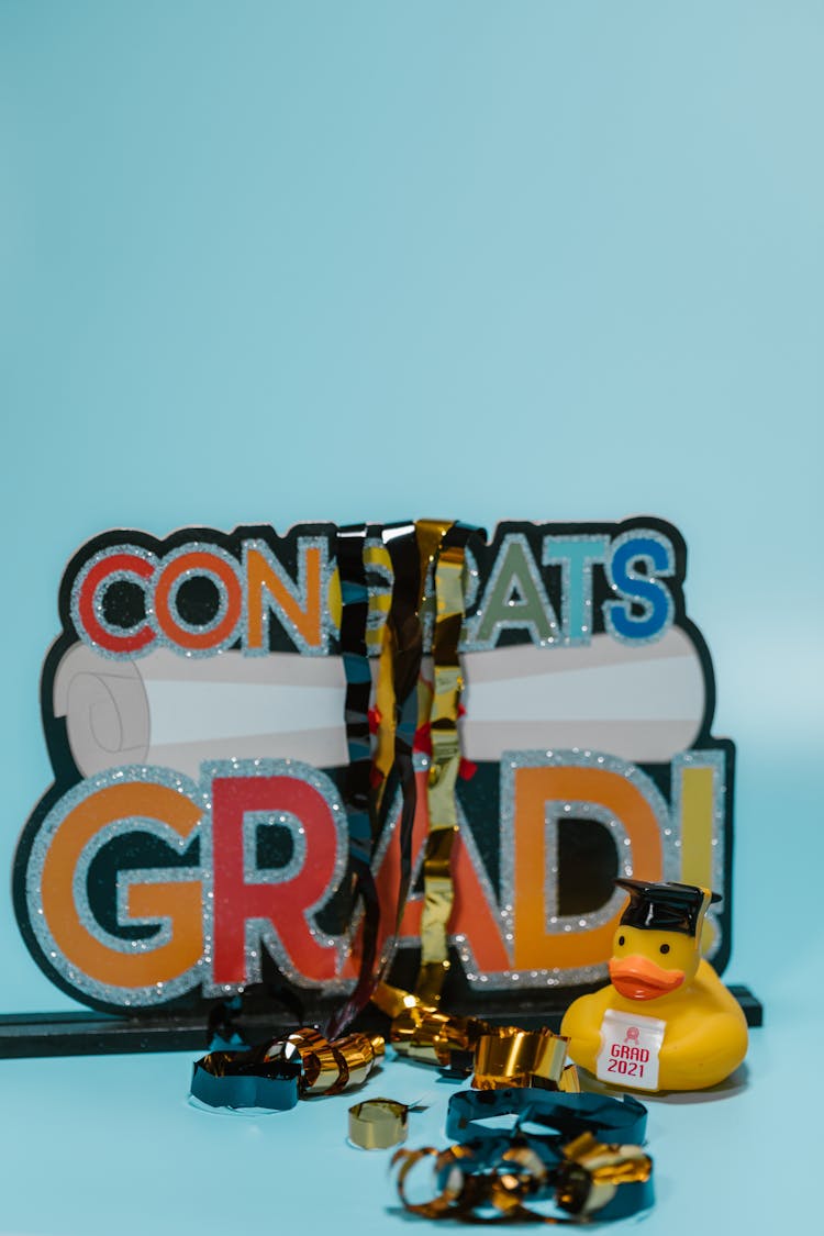 Personalized Graduation Plaque In Plain Background