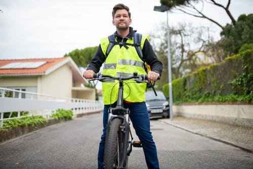 Immagine gratuita di bicicletta, ciclista, consegna