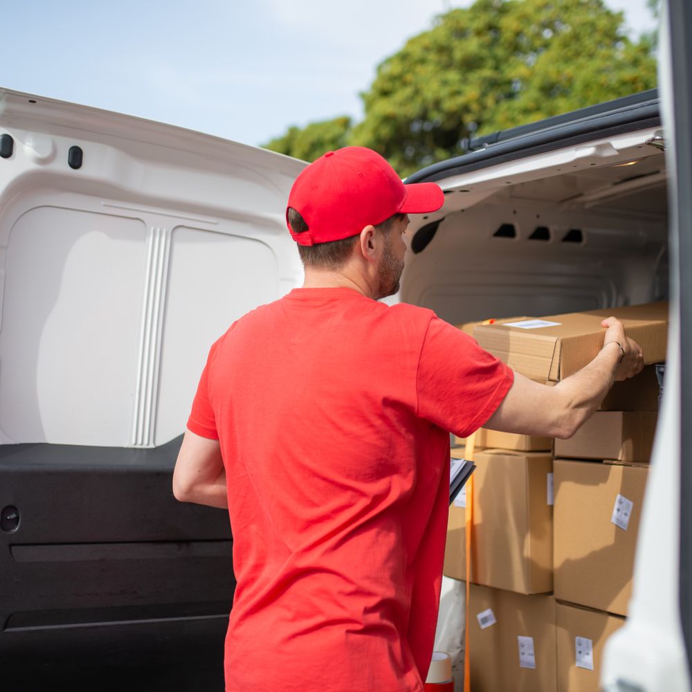 Dedham — belongings being loaded for transport to storage