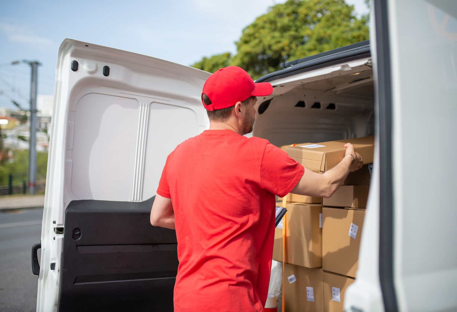 Bishopsworth — belongings being loaded for transport to storage