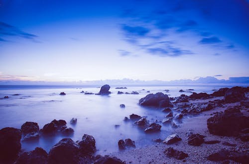 Free stock photo of autumn colours, beautiful sunset, blue hour