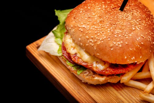 Fotobanka s bezplatnými fotkami na tému burger, chlieb, chutný
