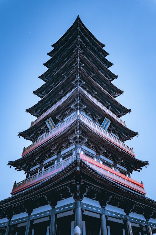 Jiutian Pagoda Tower in Chendgu Schuan