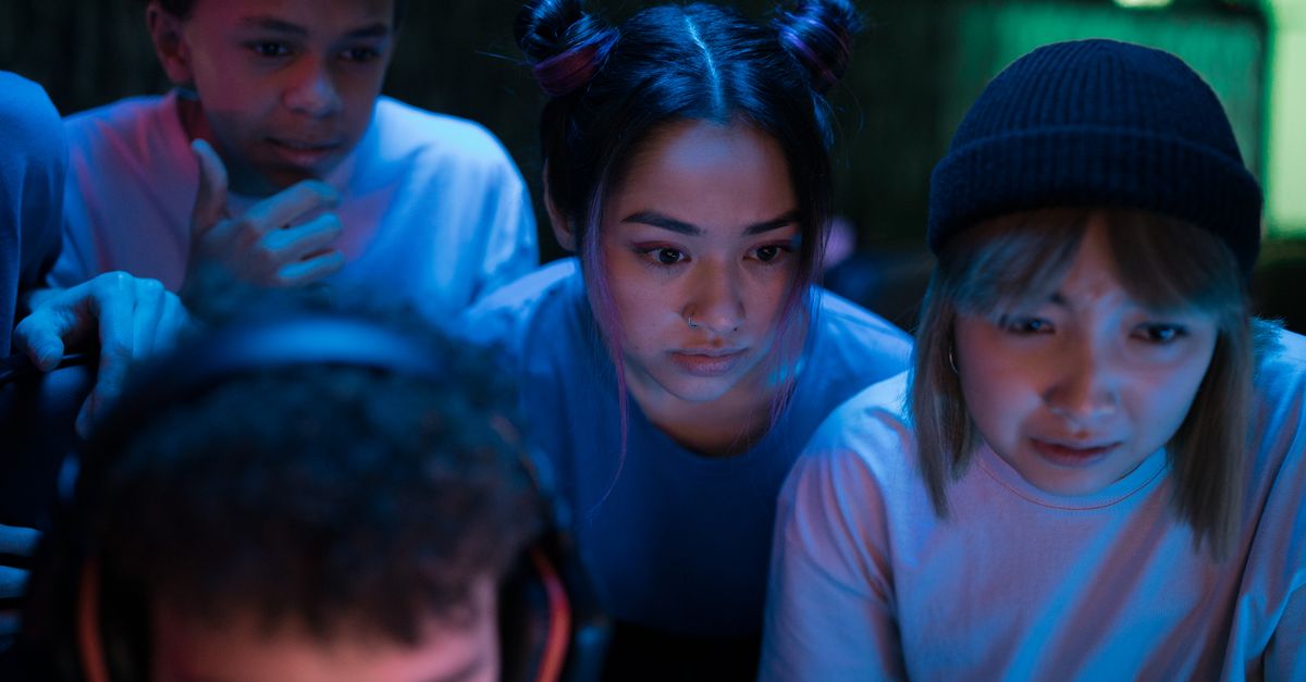 Gen Z young adults attending a modern church service