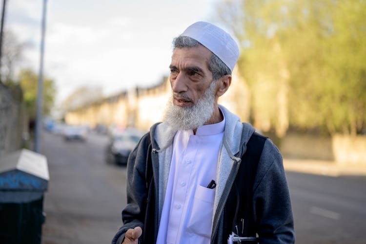 A Portrait Of An Elderly Man In A Taqiyah