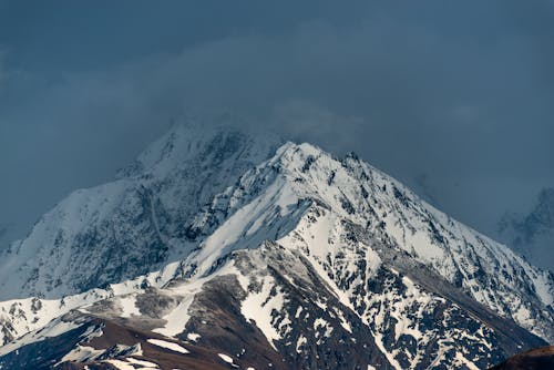 Photo of Rocky Mountain Covered with Snow