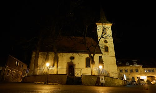 Free stock photo of church, night, steeple