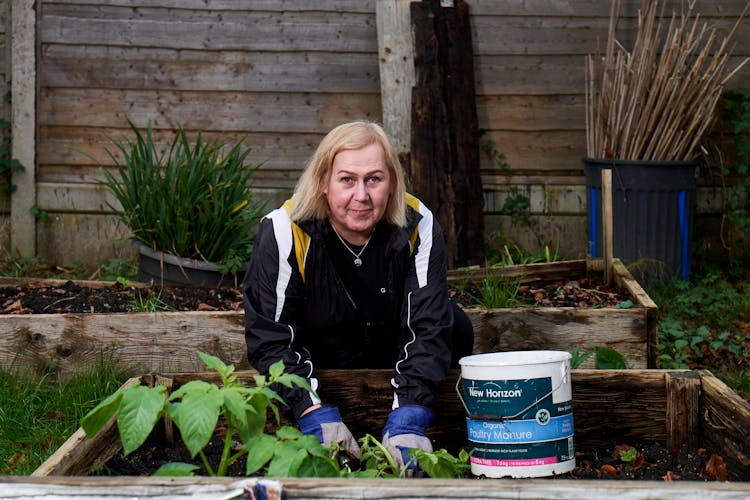 A Woman Doing Gardening