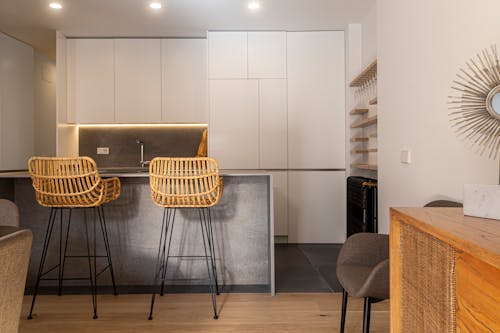 Photograph of a Kitchen with Chairs