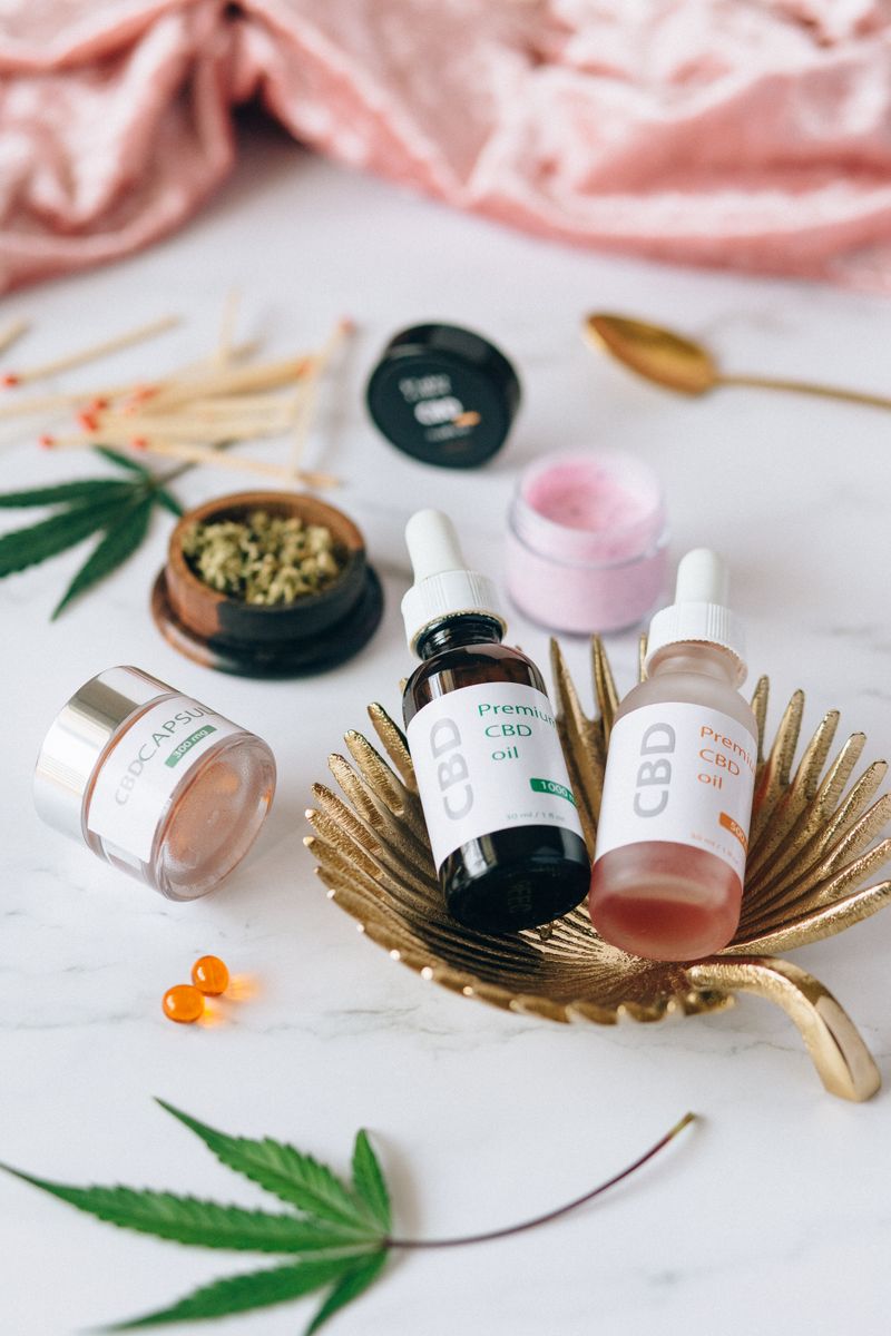 CBD and hemp product display