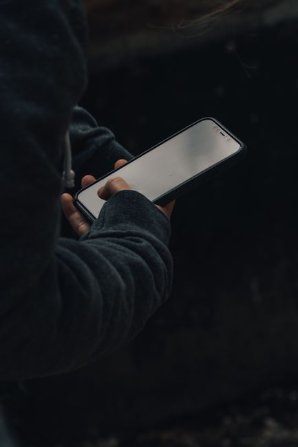 parent searching hospital phone at night