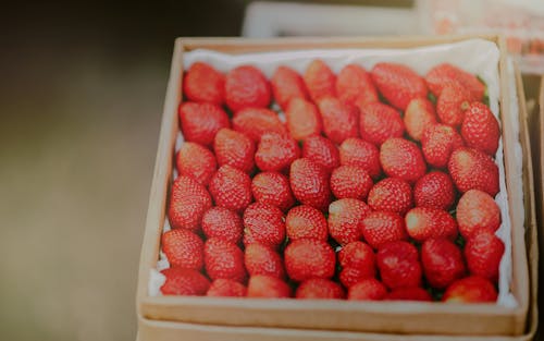 Free Close-Up Photography of Stawberries Stock Photo