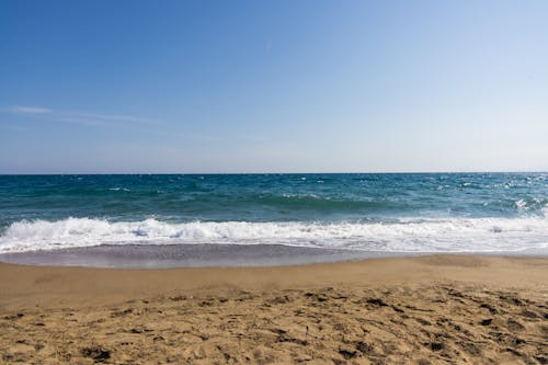 Základová fotografie zdarma na téma horizont, mávání, obloha