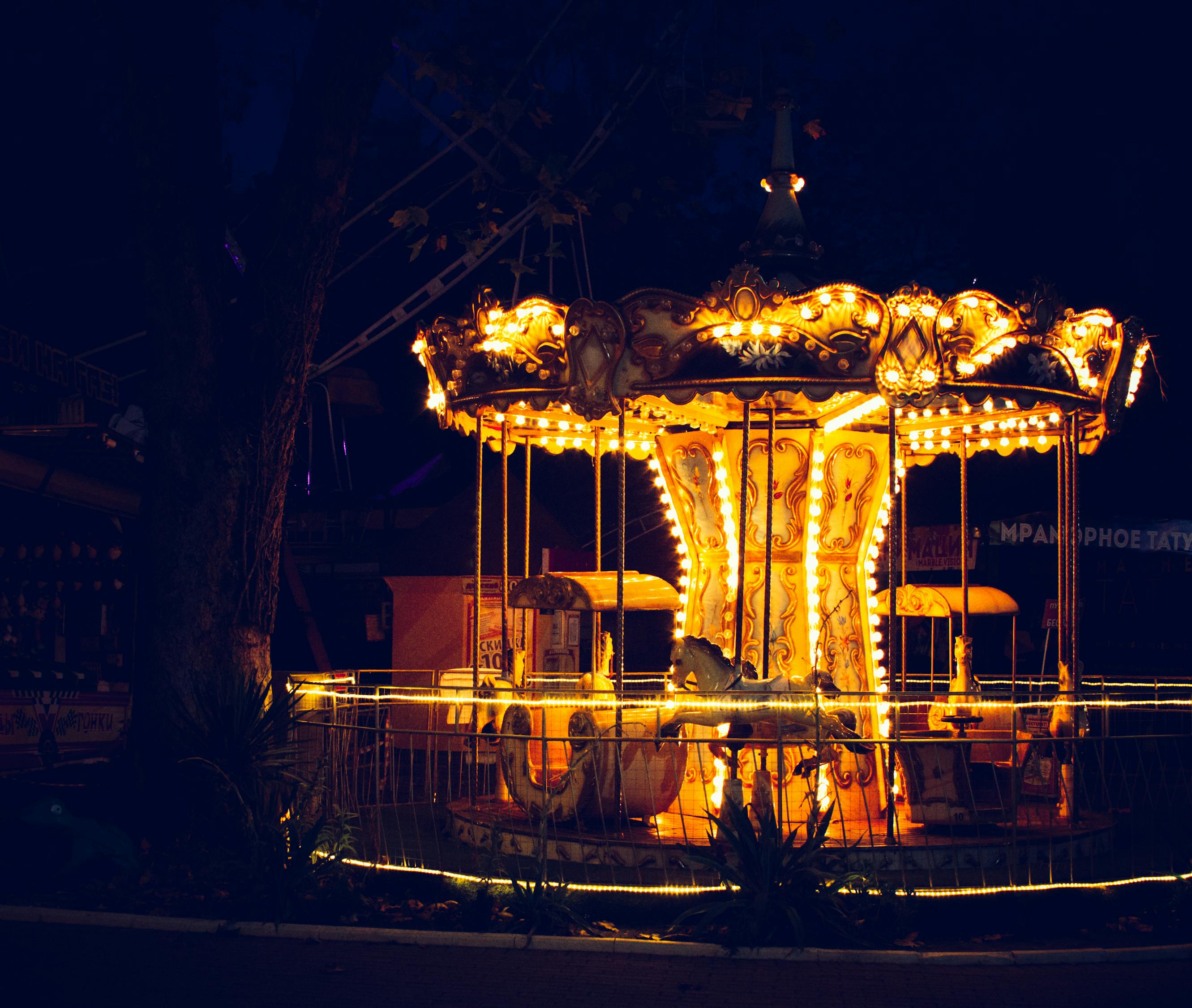 Lit Up Carousel · Free Stock Photo Lit Up Carousel · Free Stock Photo