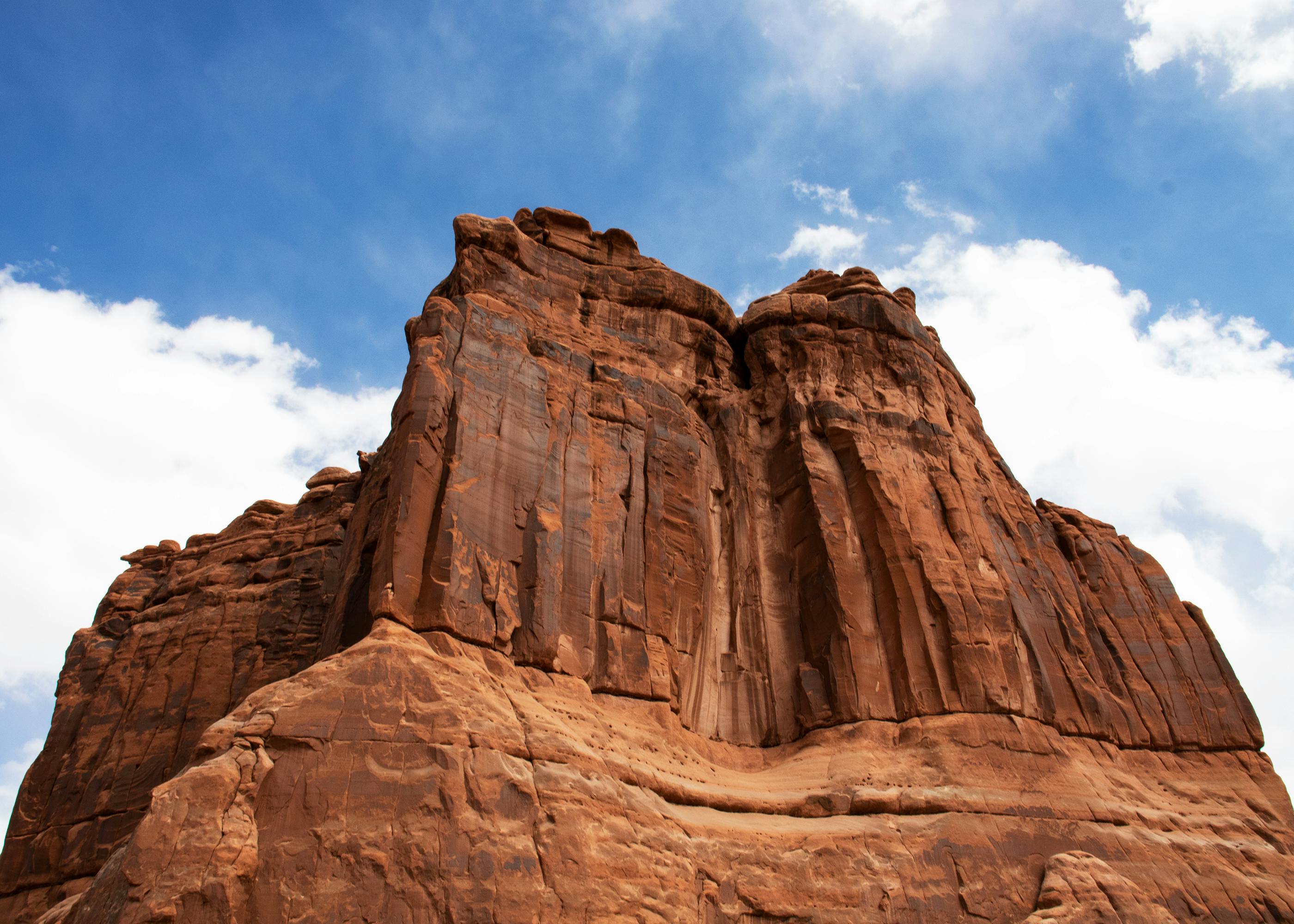 Brown Rocky Mountain Under Blue Sky · Free Stock Photo