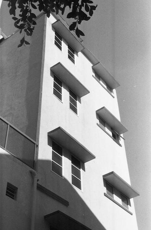 Low Angle Shot of an Apartment Building in City 