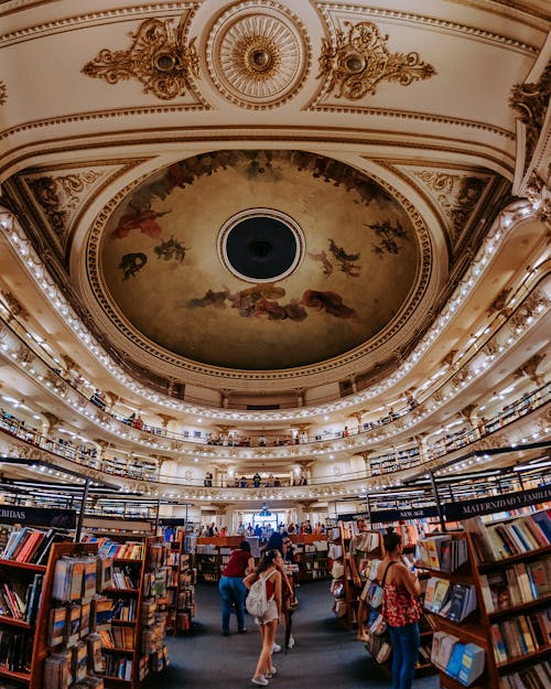 Free Low Angle Shot of the El Ateneo Grand Splendid Bookshop Stock Photo