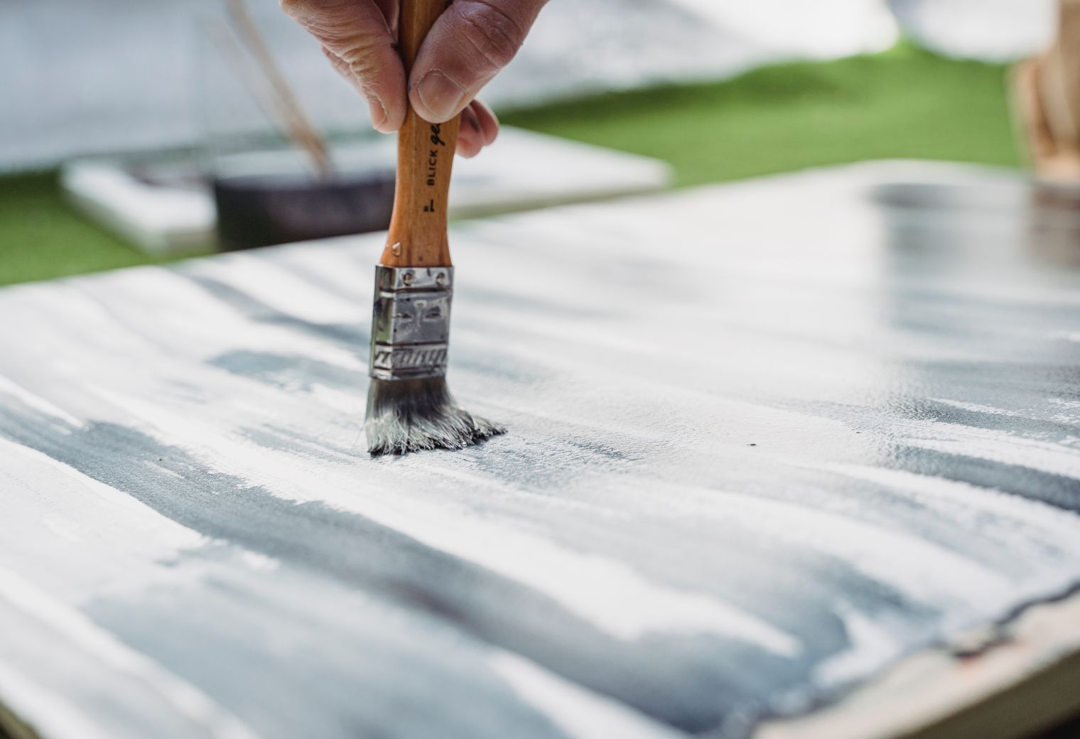 Painters and Decorators in Little Ilford — dust sheets down and the room fully protected