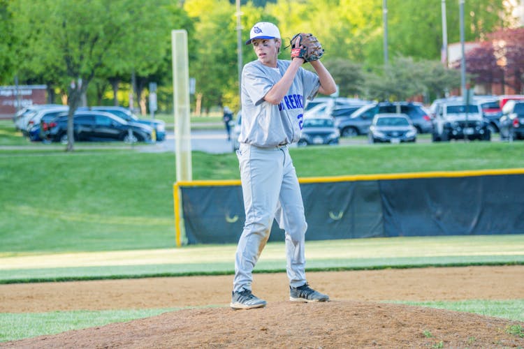 A Man Playing Baseball