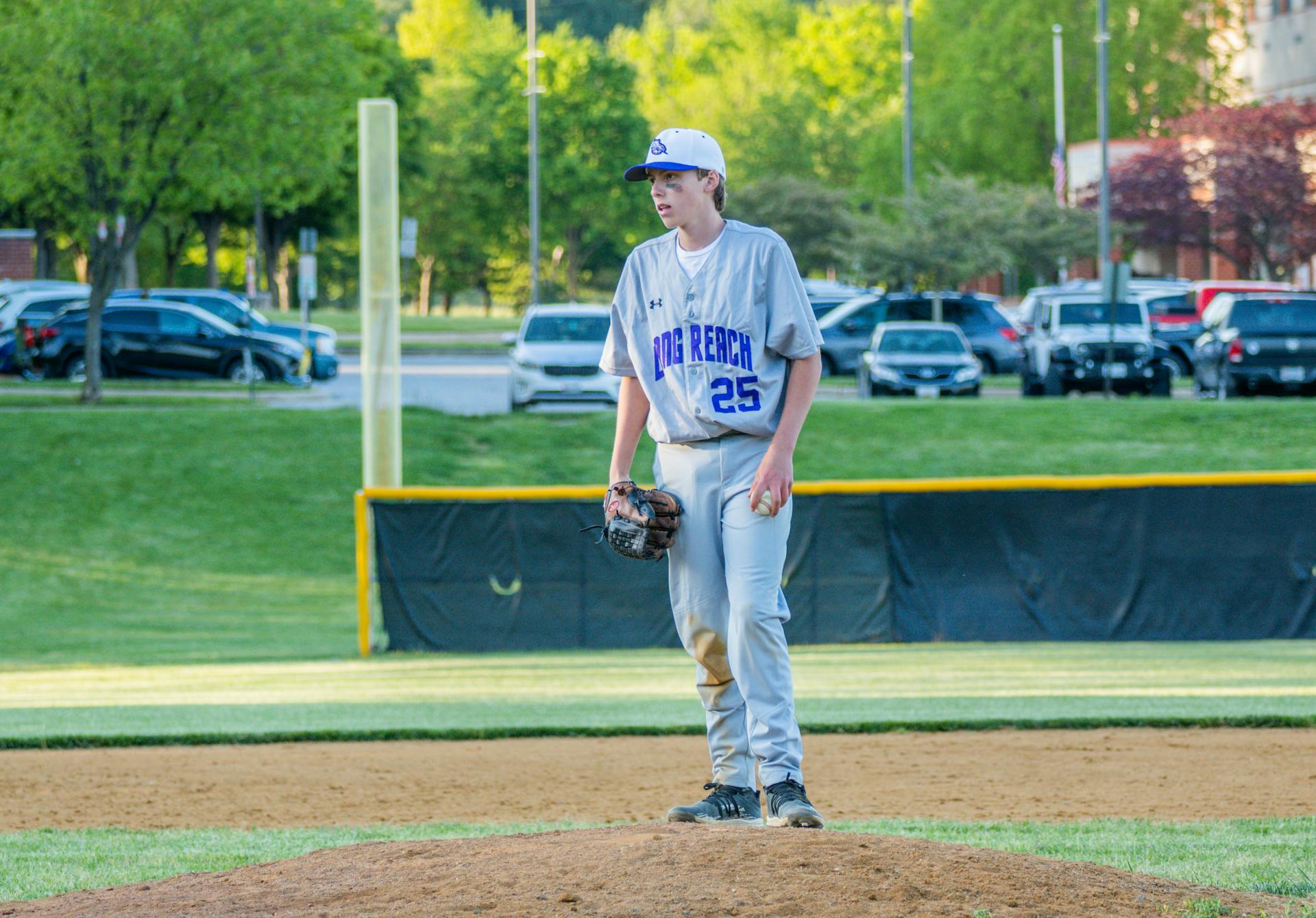 A Man Playing Baseball