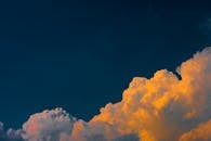 White Clouds and Blue Sky