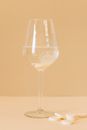 Clear Wine Glass With Water