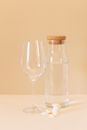 Clear Glass Bottle Beside Clear Glass Bottle
