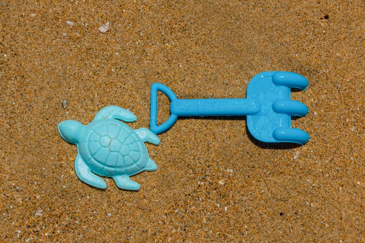 Sand Toys On Brown Sand