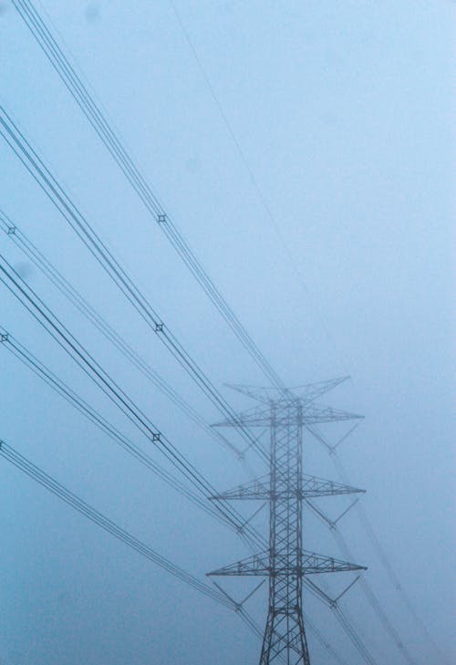 Free Black Electric Tower Under Blue Sky Stock Photo