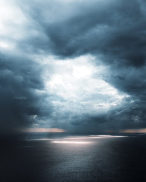 bulutlu, cennet, deniz içeren Ücretsiz stok fotoğraf