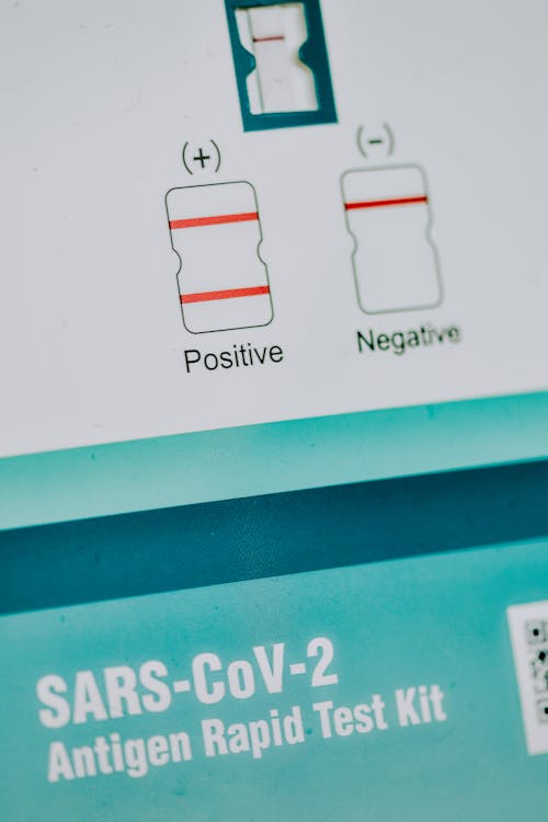 Close-Up Photo of a SARS-CoV-2 Antigen Rapid Test Kit