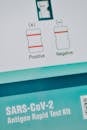 Close-Up Photo of a SARS-CoV-2 Antigen Rapid Test Kit