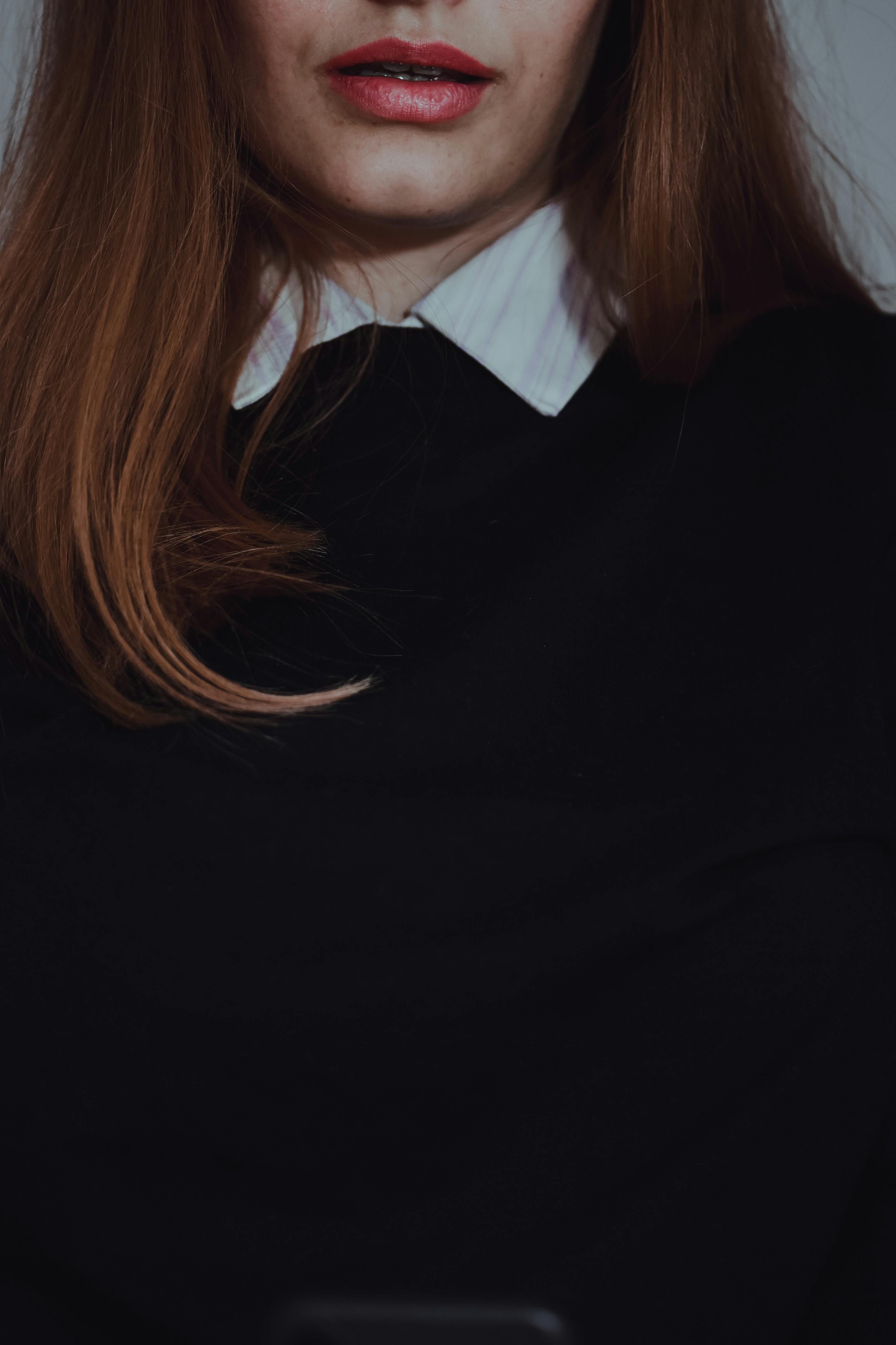 A Woman Wearing Black Shirt · Free Stock Photo