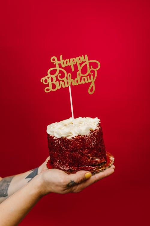 dikey atış, doğum günü pastası, doğum günün kutlu olsun içeren Ücretsiz stok fotoğraf