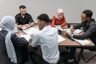 A Men and Women Working Together