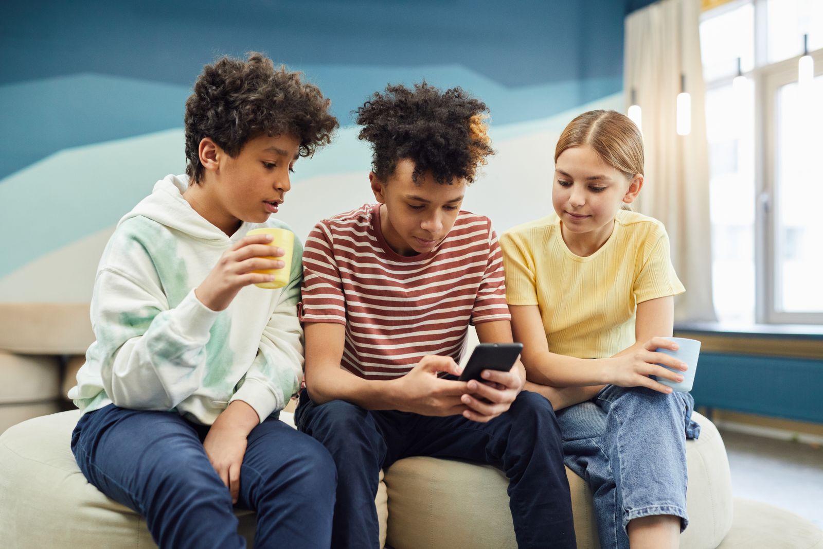 Young people spending time together