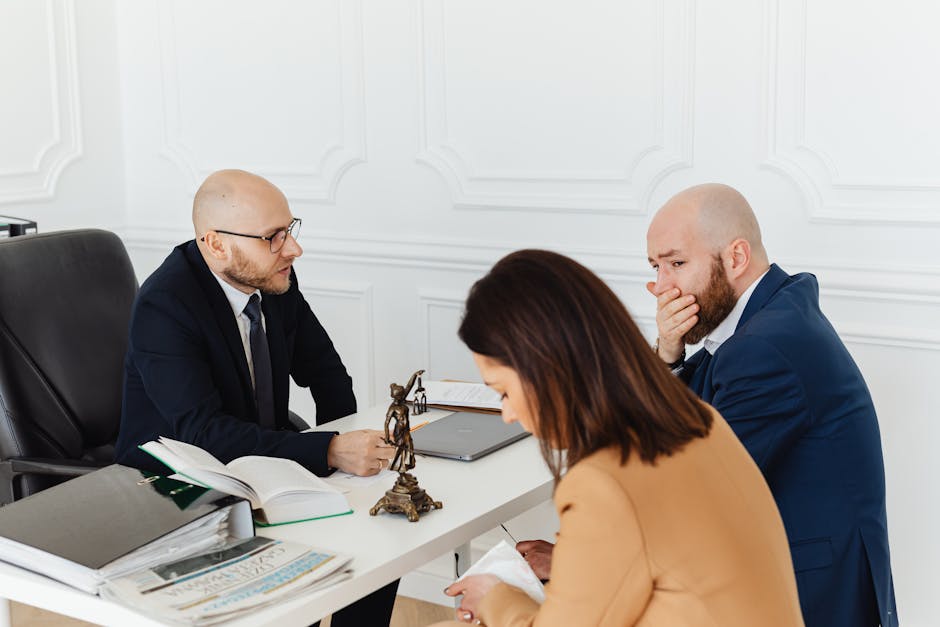 Lawyer compassionately consulting with an injured client - austin truck accident lawyer Lawyer compassionately consulting with an injured client - austin truck accident lawyer