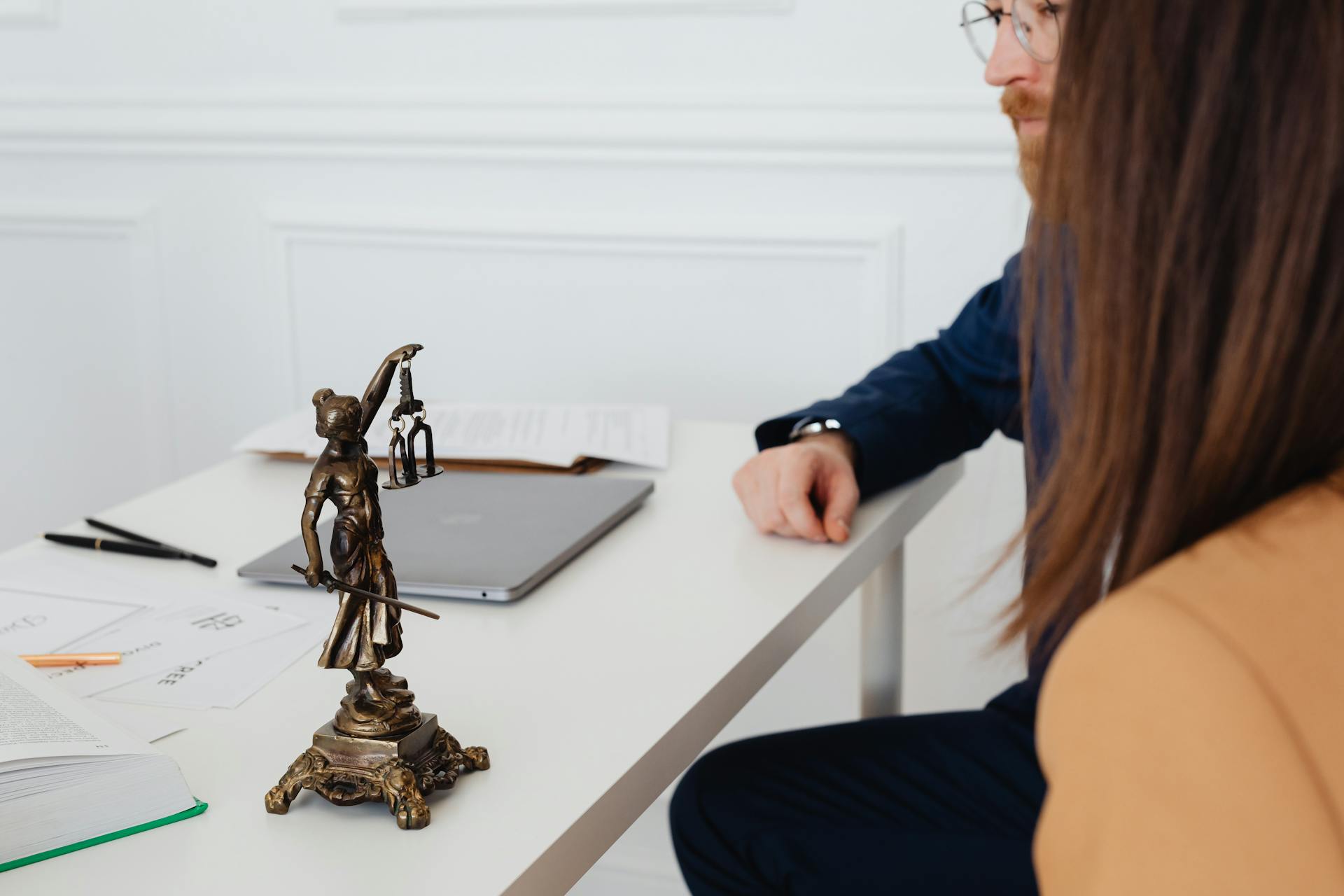 Couple in Lawyer Office