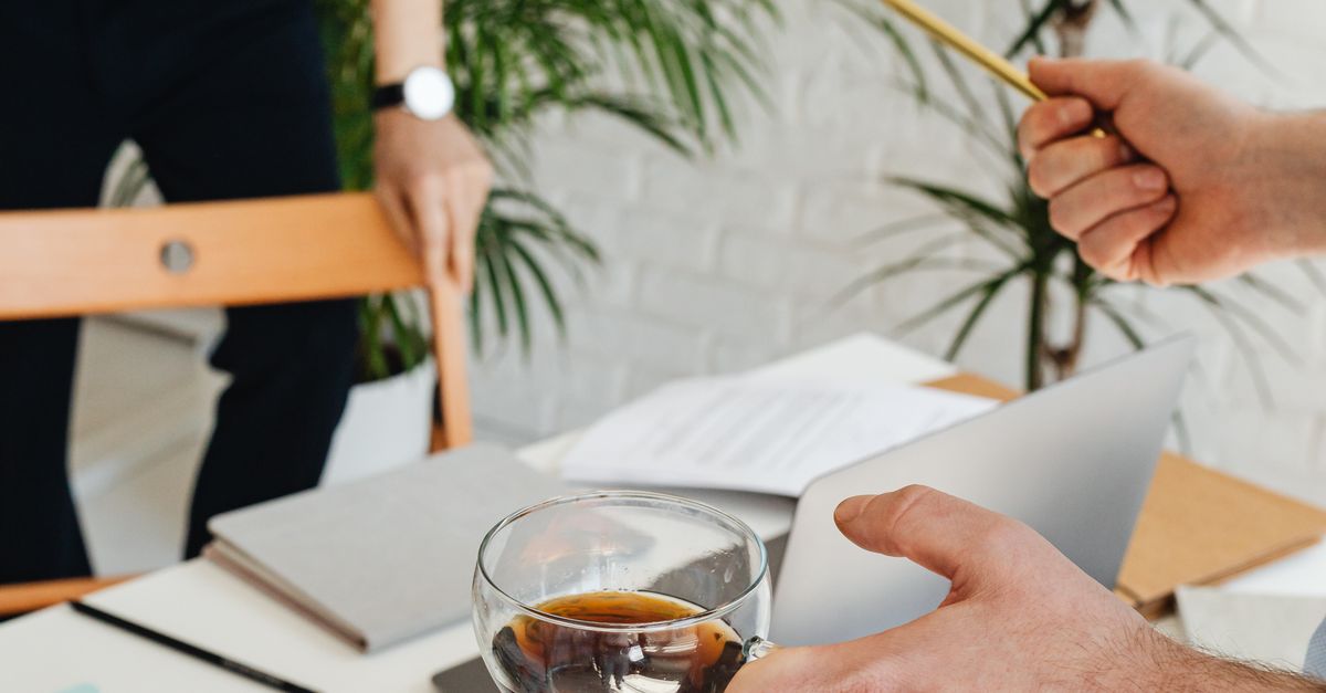 Hand Over Table Example Man Hands over Table at Office · Free Stock Photo