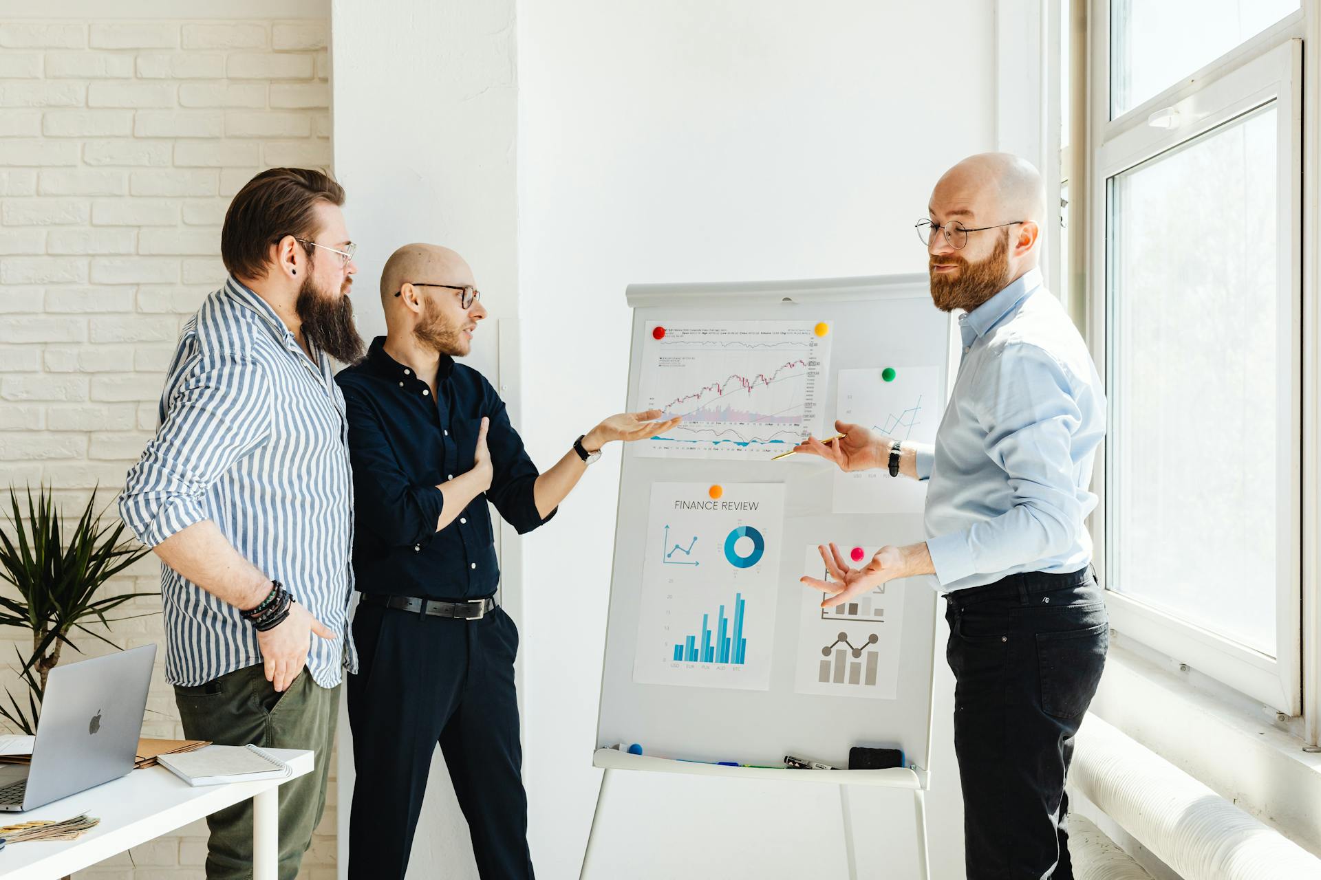 Man Making a Presentation in an Office